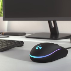 Logitech Gaming Mouse G203 LIGHTSYNC - Optisk, Kabling, Sort - Præcision & Komfort til Gamere!